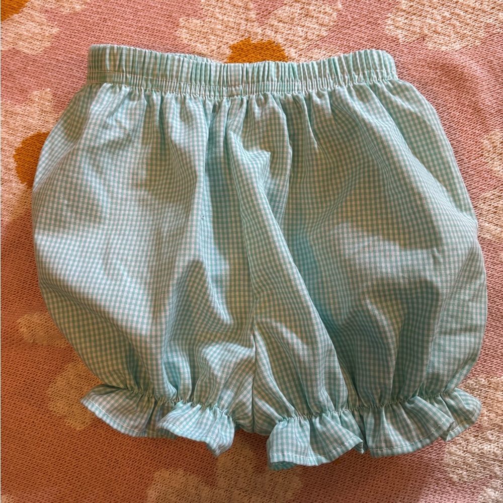 Once Upon a Time Green Gingham Diaper Cover